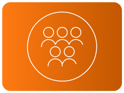 Ícone de grupo com figuras em linha dentro de um círculo. Ícone de grupo com figuras em linha dentro de um círculo.