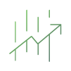 ícone - gráfico ascendente