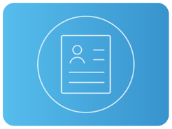 Documento com foto e linhas representando um perfil. Documento com foto e linhas representando um perfil.