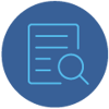 Ícone - Lupa sobre documento