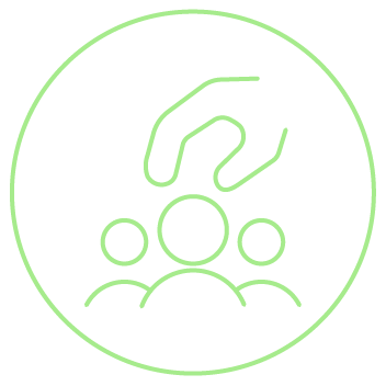 Ícone de seleção de pessoas com foco em gestão de equipes