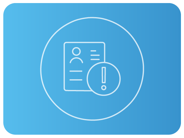 Ícone de documento com alerta Ícone de documento com alerta